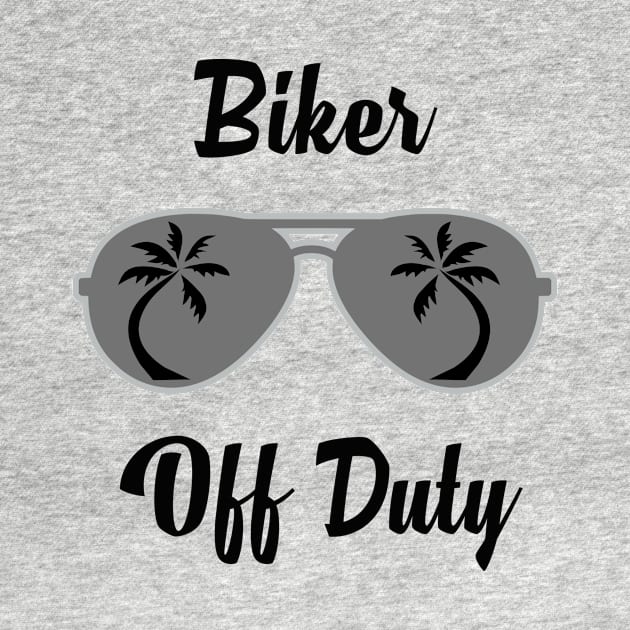 Off Duty Biker Funny Summer Vacation by chrizy1688